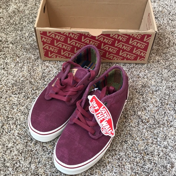 red washed vans